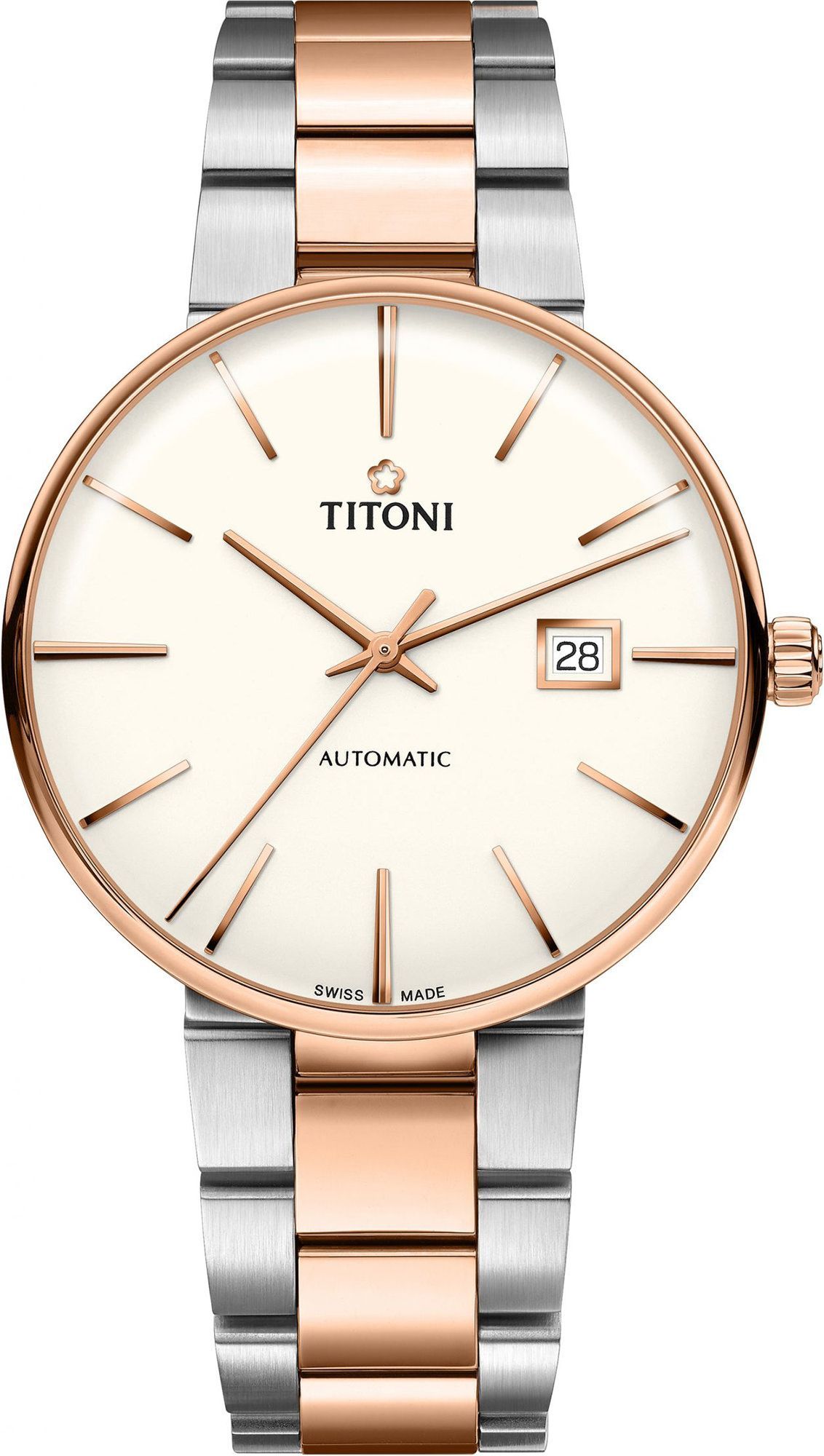Titoni Airmaster  Silver Dial 42 mm Automatic Watch For Men - 1
