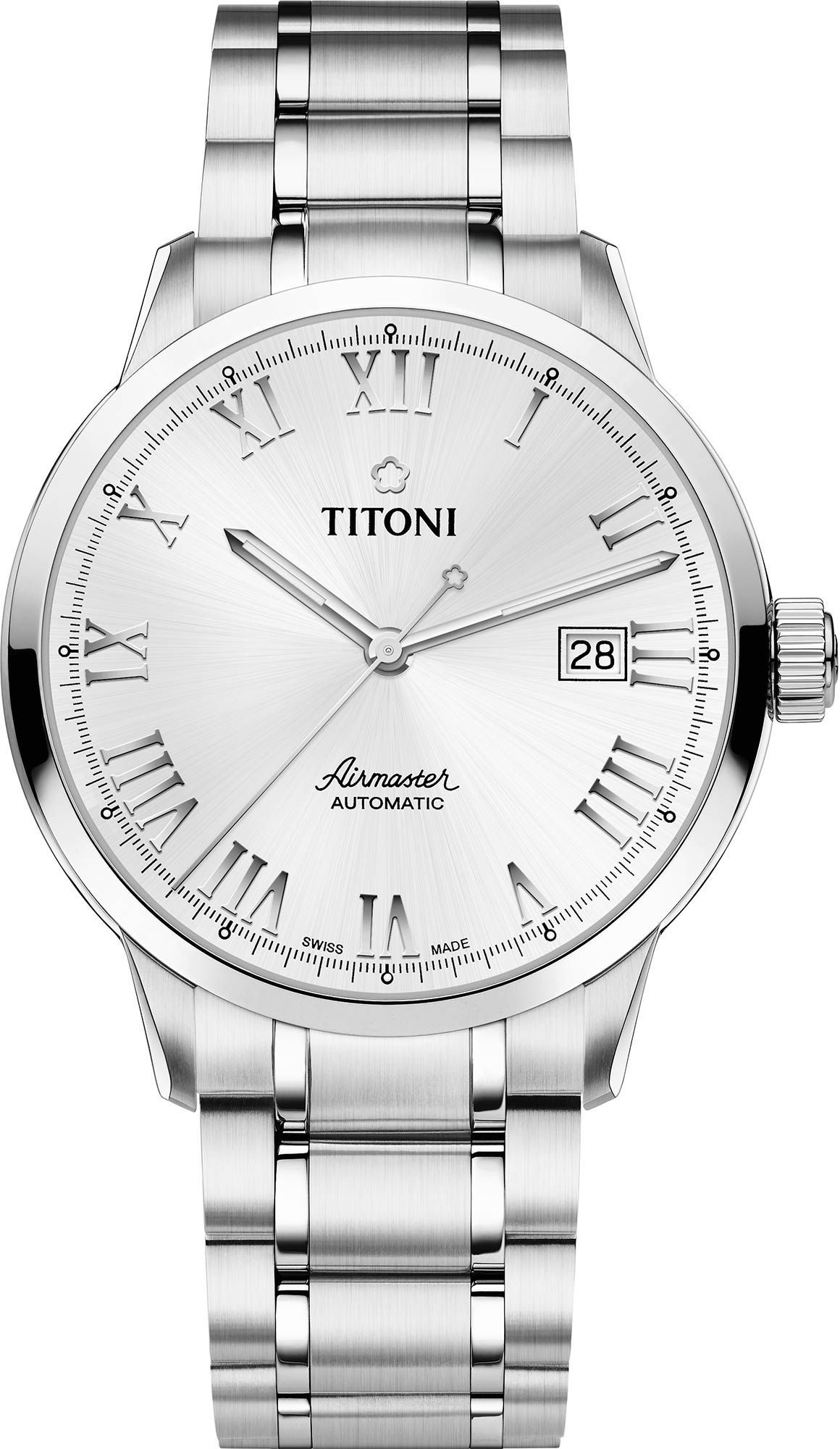Titoni  40 mm Watch in Silver Dial For Men - 1