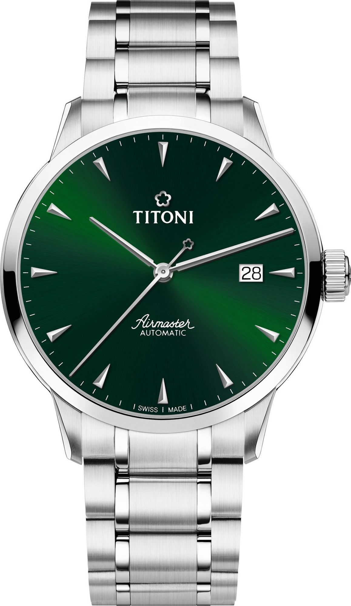 Titoni  40 mm Watch in Green Dial For Men - 1