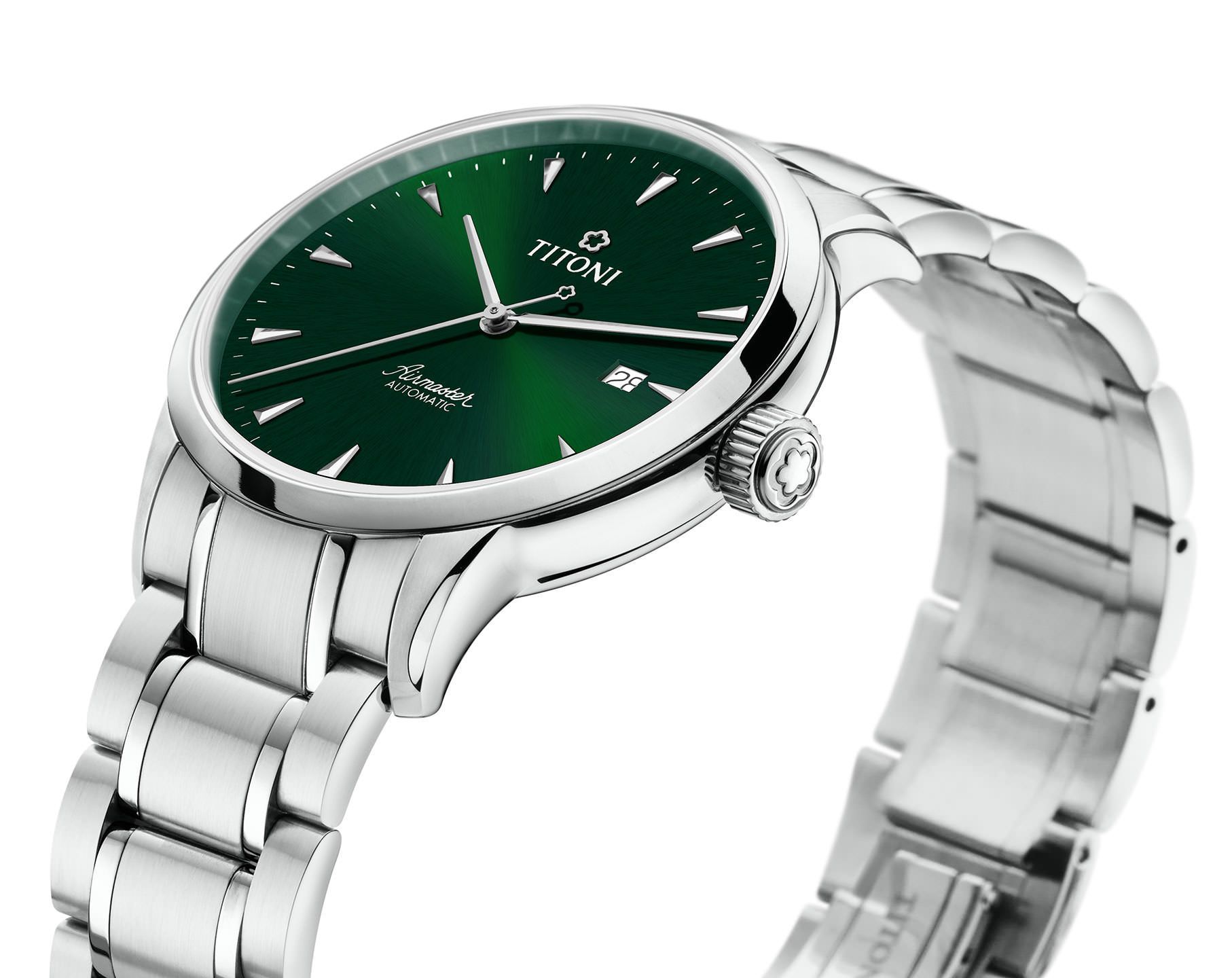 Titoni  40 mm Watch in Green Dial For Men - 2