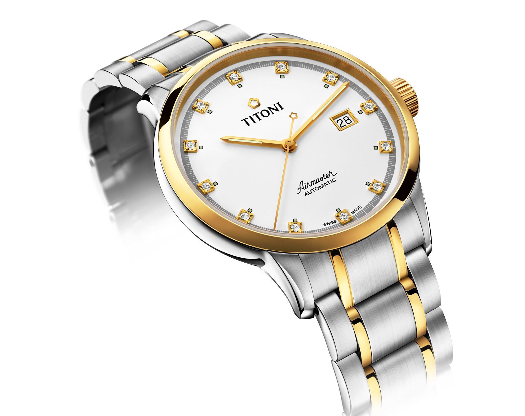 Titoni  40 mm Watch in White Dial For Men - 2