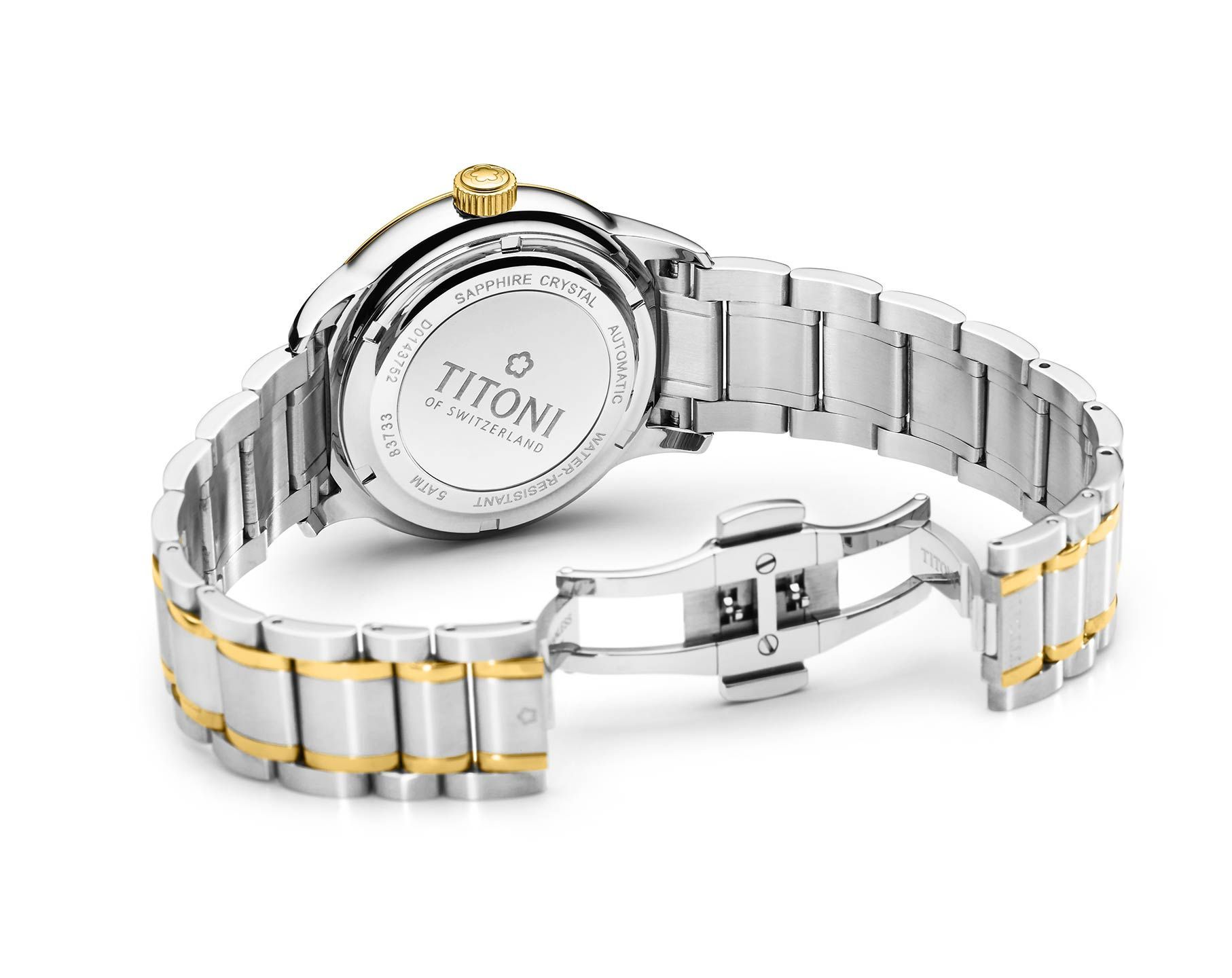 Titoni  40 mm Watch in White Dial For Men - 3