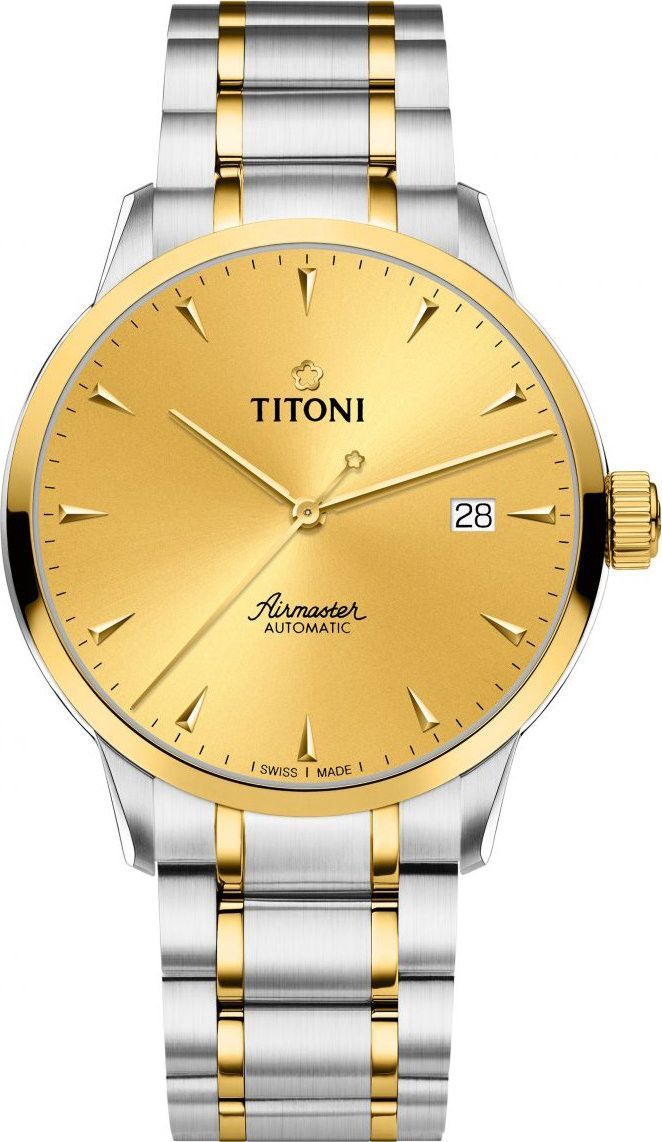 Titoni Airmaster  Champagne Dial 40 mm Automatic Watch For Men - 1
