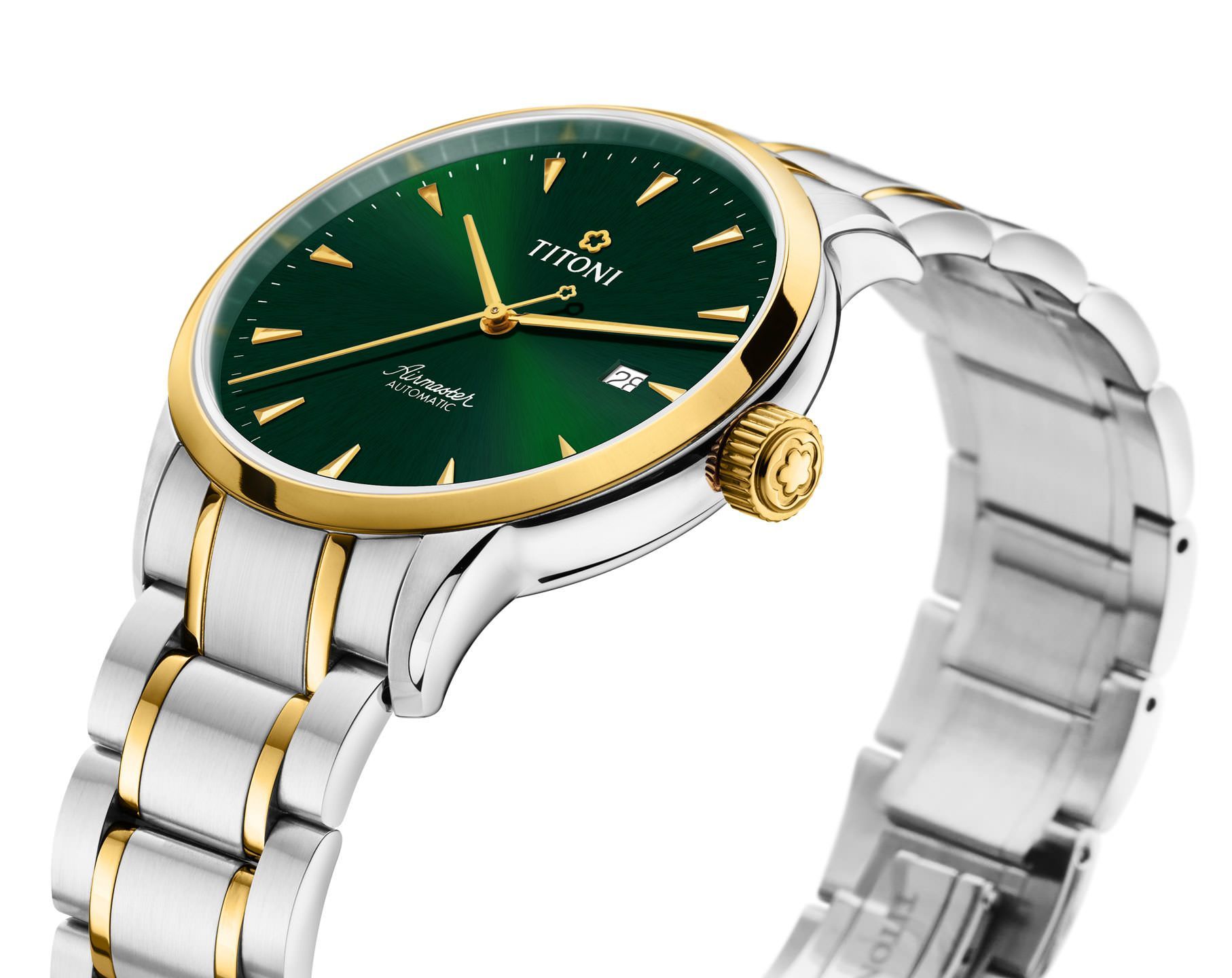 Titoni Airmaster  Green Dial 40 mm Automatic Watch For Men - 2