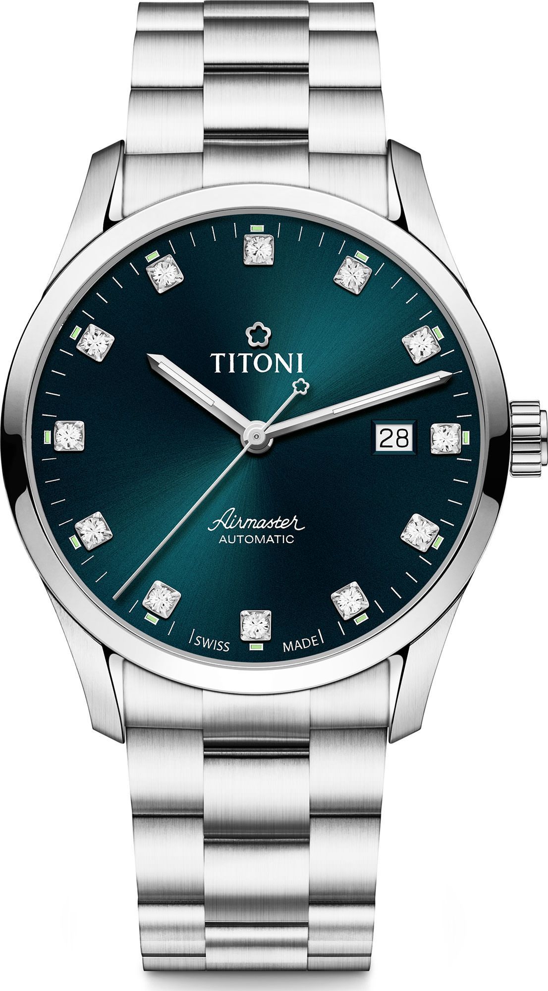 Titoni Airmaster  Blue Dial 39 mm Automatic Watch For Men - 1