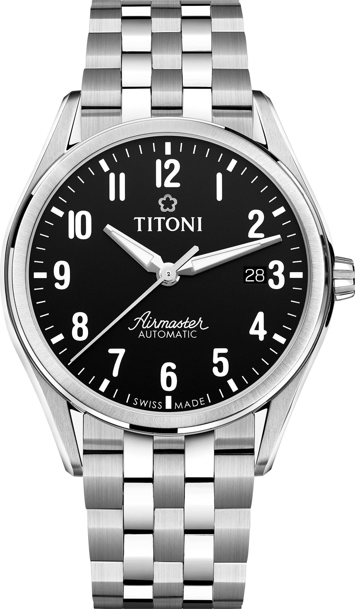 Titoni Airmaster  Black Dial 40.5 mm Automatic Watch For Men - 1