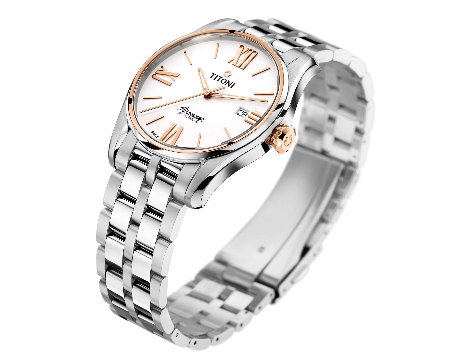 Titoni  40 mm Watch in Silver Dial For Men - 2