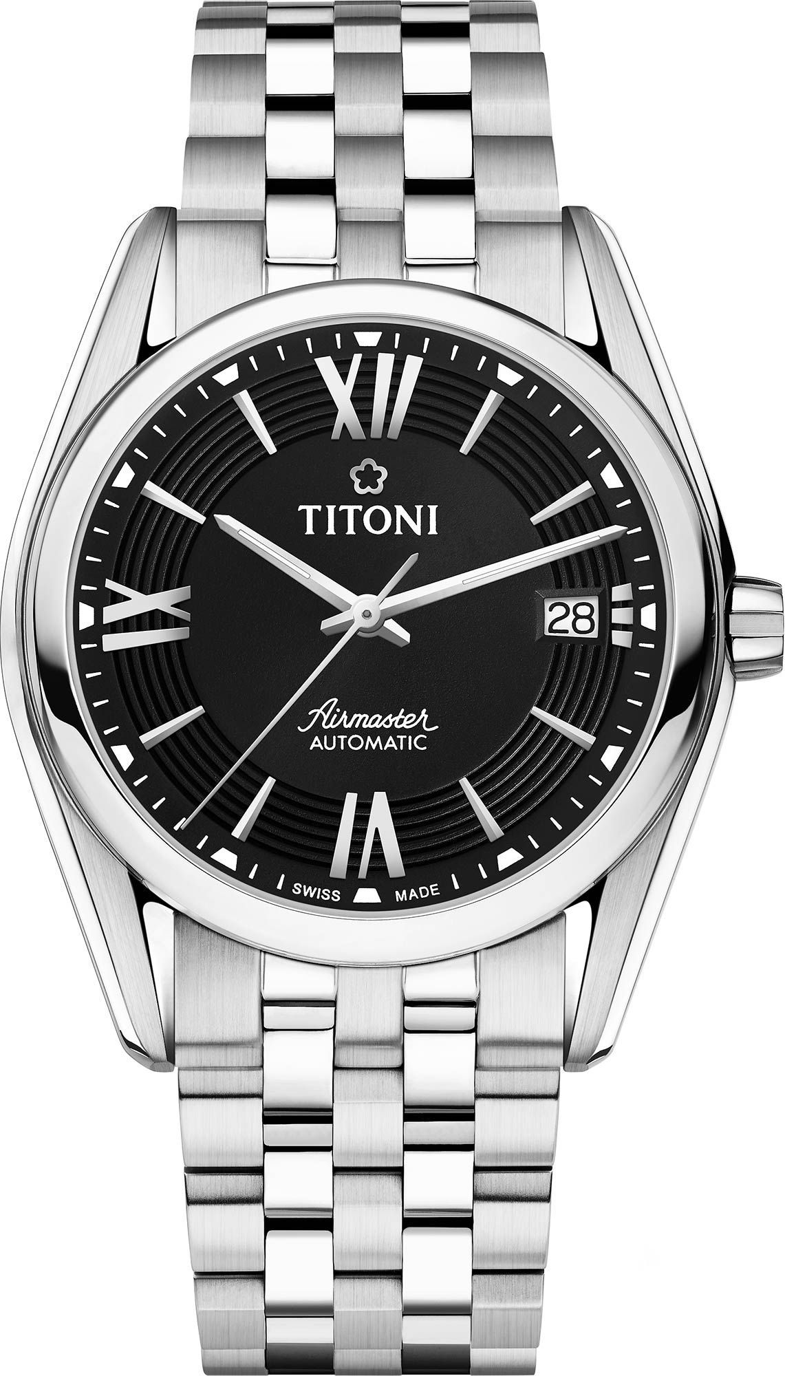 Titoni Airmaster  Black Dial 38.5 mm Automatic Watch For Men - 1