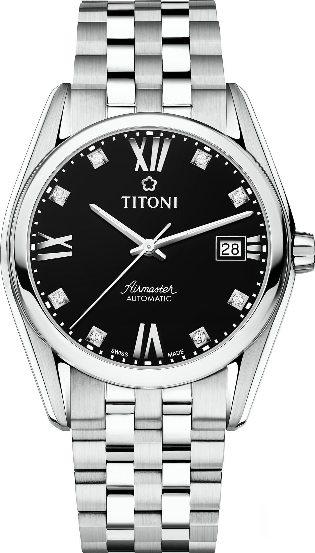 Titoni Airmaster  Black Dial 38.5 mm Automatic Watch For Men - 1