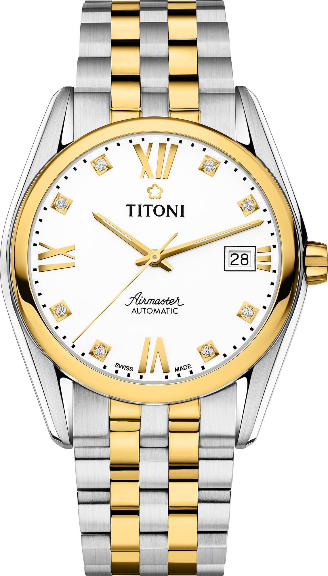 Titoni Airmaster  White Dial 38.5 mm Automatic Watch For Men - 1