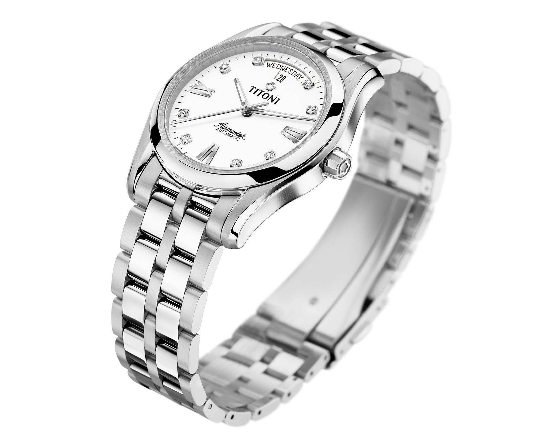 Titoni Airmaster  Silver Dial 39 mm Automatic Watch For Men - 2