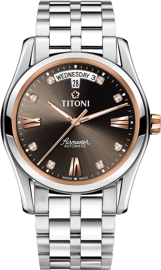 Titoni  39 mm Watch in Anthracite Dial For Men - 1
