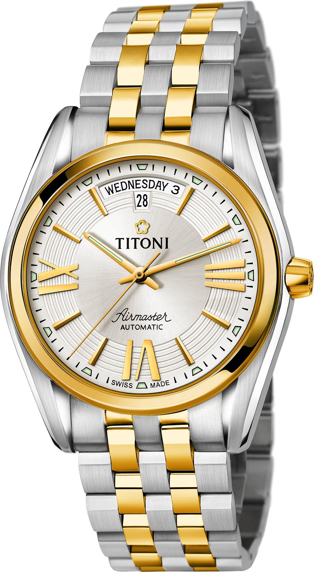 Titoni Airmaster  Silver Dial 40 mm Automatic Watch For Men - 1