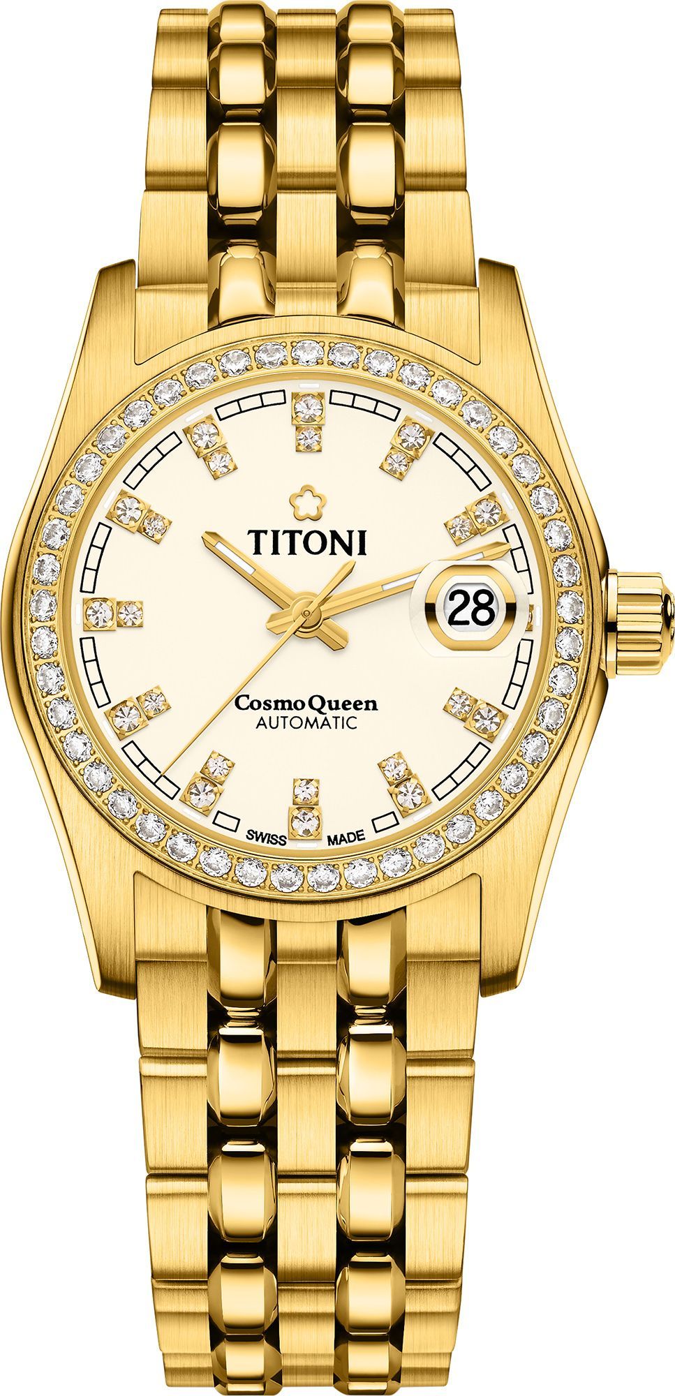 Titoni Cosmo  Silver Dial 27 mm Automatic Watch For Women - 1