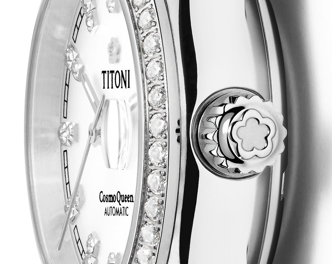 Titoni Cosmo  White Dial 27 mm Automatic Watch For Women - 4