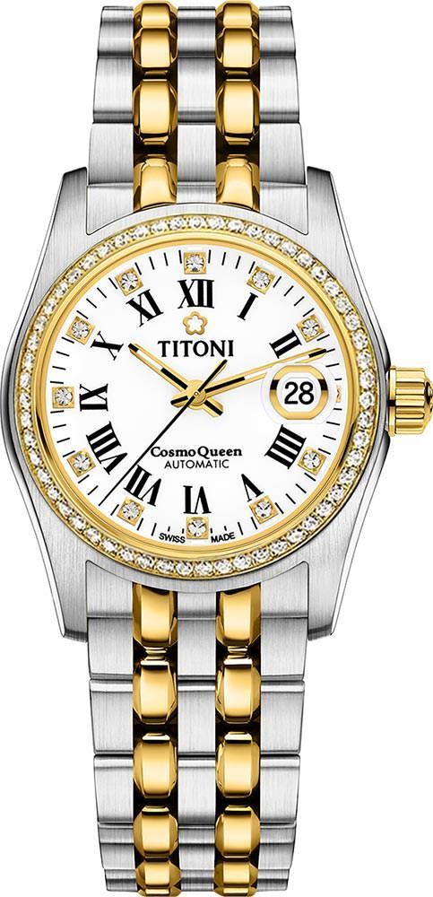 Titoni Cosmo  White Dial 27 mm Automatic Watch For Women - 1