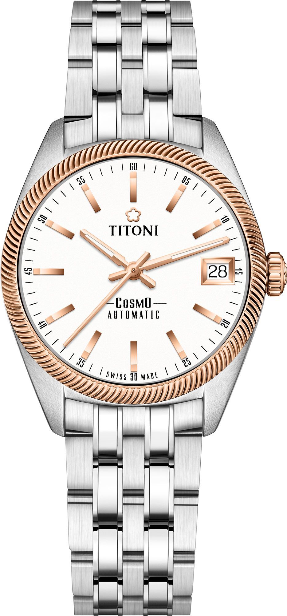 Titoni Cosmo  Silver Dial 33.5 mm Automatic Watch For Women - 1