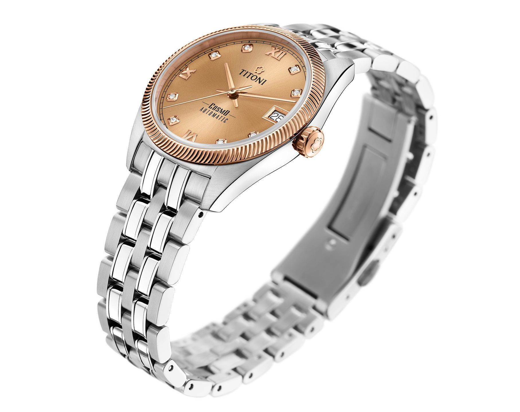 Titoni Cosmo  Copper Dial 33.5 mm Automatic Watch For Women - 2