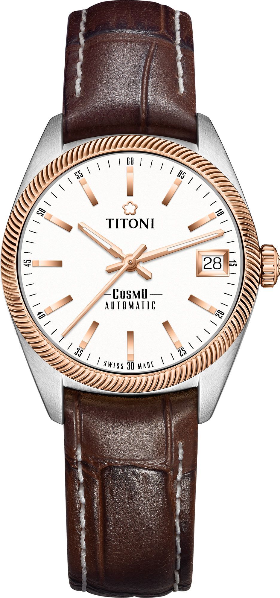 Titoni Cosmo  Silver Dial 33.5 mm Automatic Watch For Women - 1