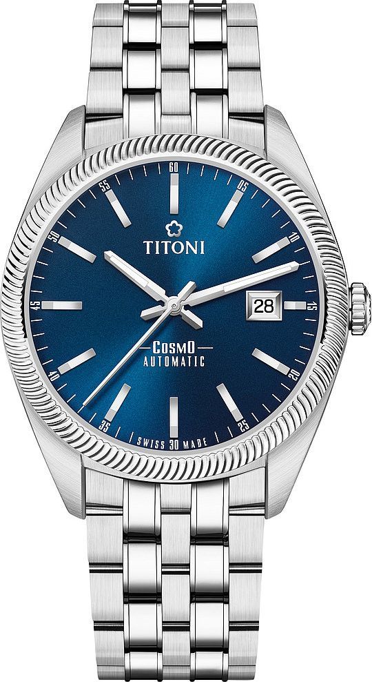 Titoni Cosmo  Blue Dial 41 mm Automatic Watch For Men - 1