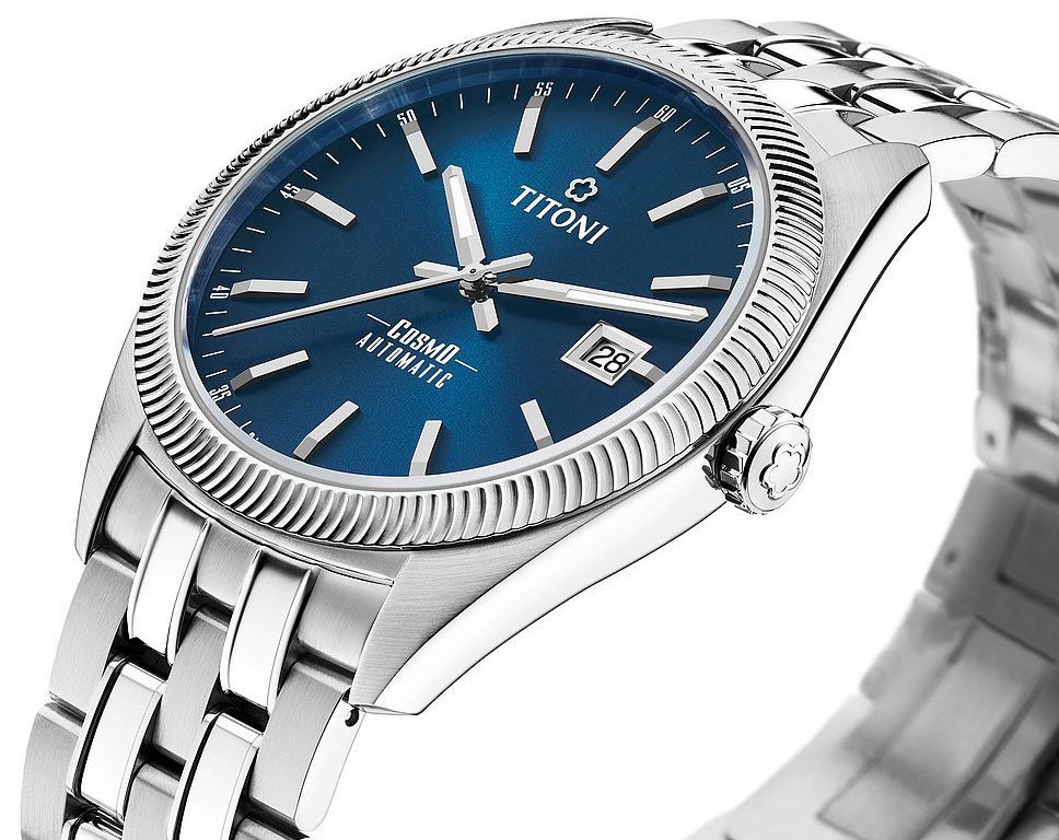 Titoni Cosmo  Blue Dial 41 mm Automatic Watch For Men - 2