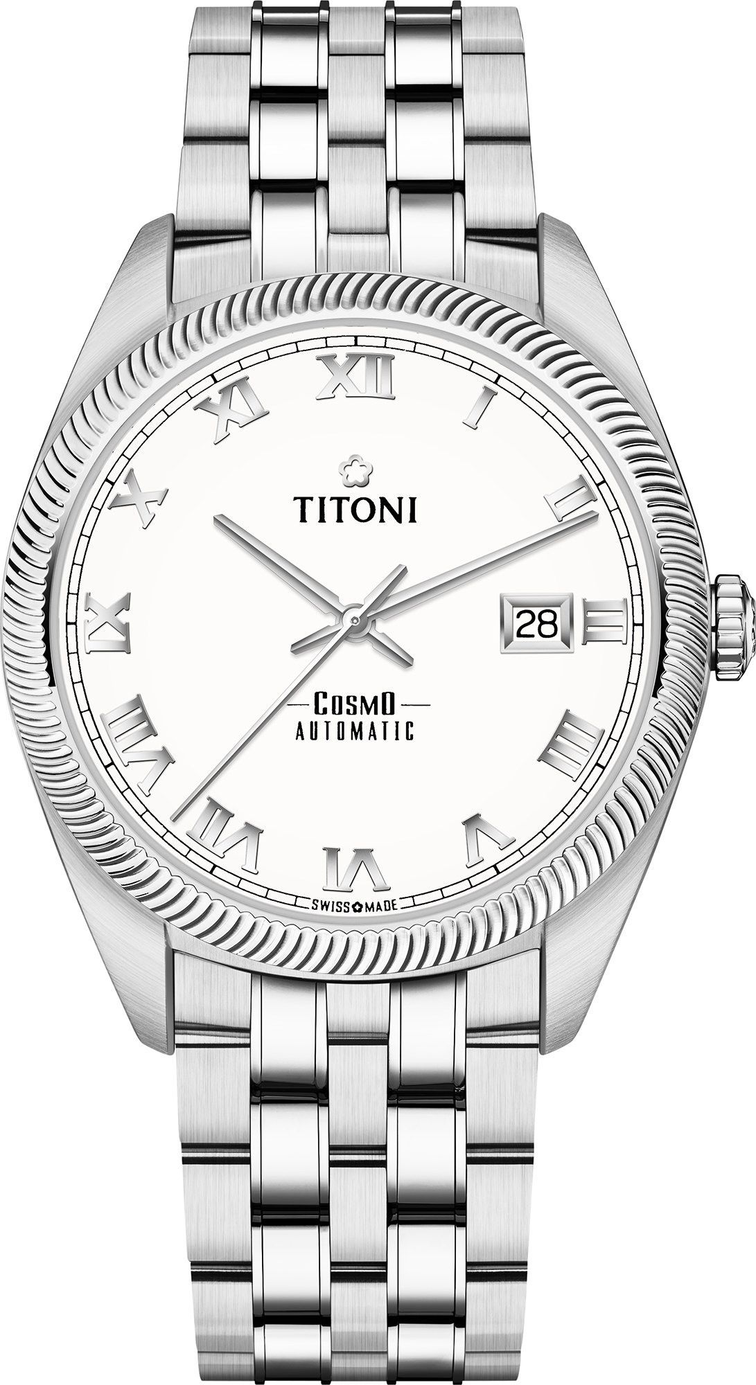 Titoni Cosmo  White Dial 41 mm Automatic Watch For Men - 1