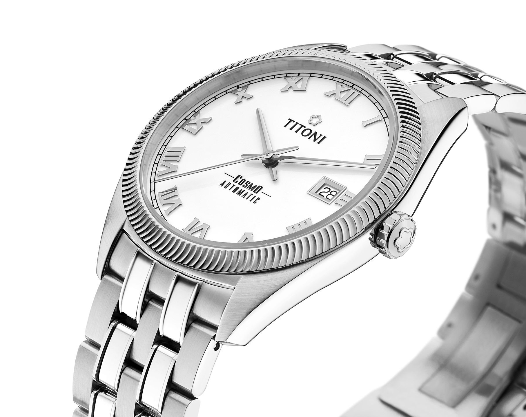 Titoni Cosmo  White Dial 41 mm Automatic Watch For Men - 3