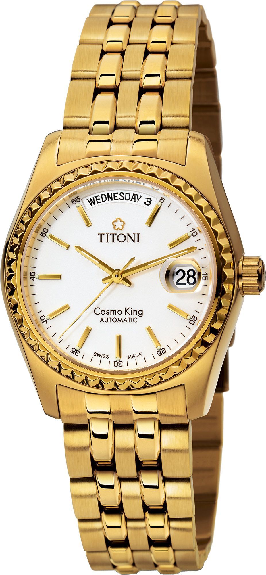 Titoni Cosmo King  Silver Dial 38.5 mm Automatic Watch For Men - 1