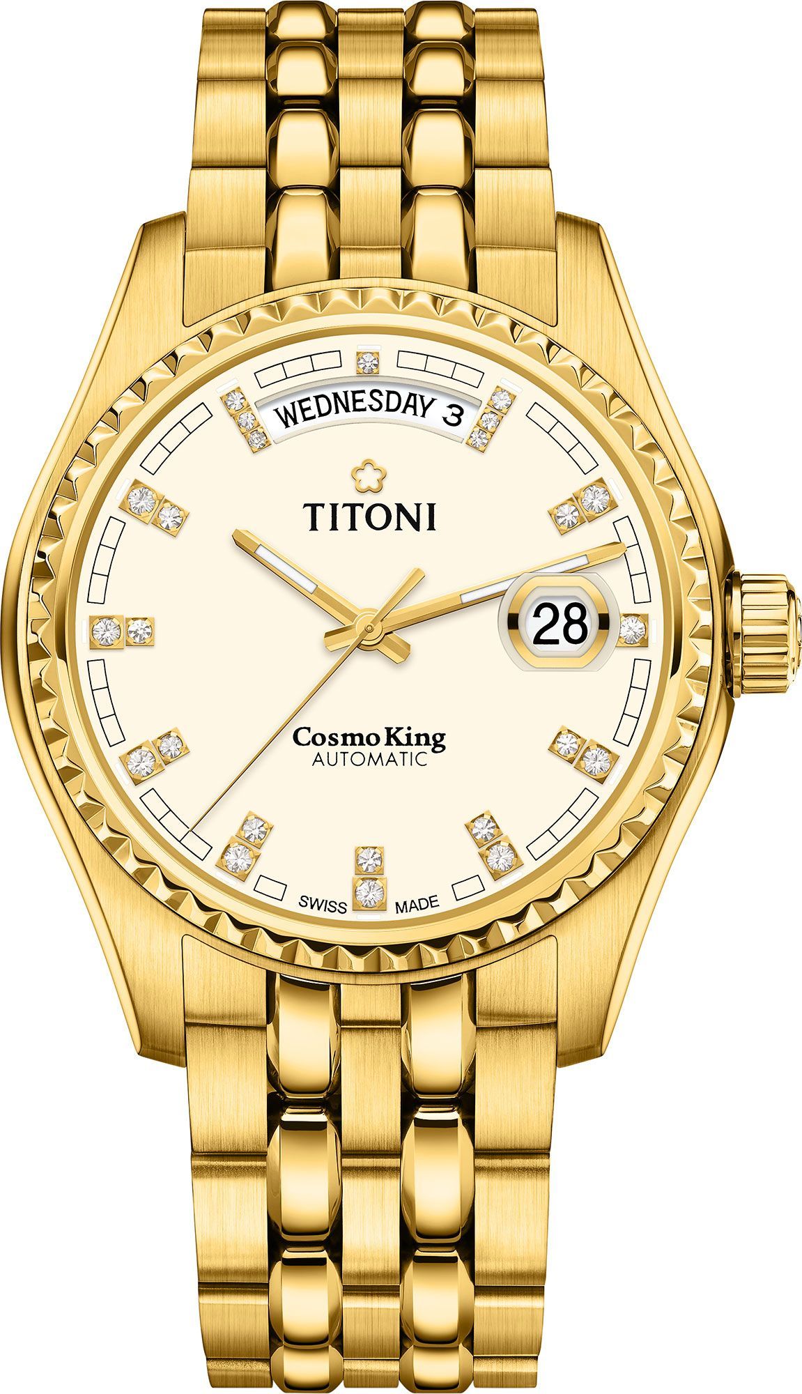 Titoni Cosmo  Silver Dial 40 mm Automatic Watch For Men - 1