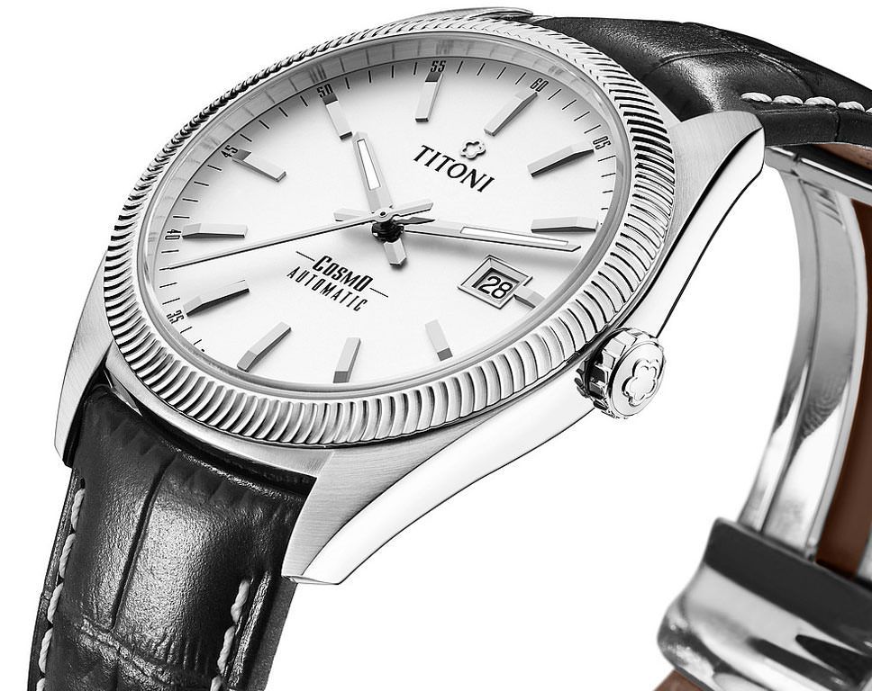 Titoni Cosmo  White Dial 41 mm Automatic Watch For Men - 2
