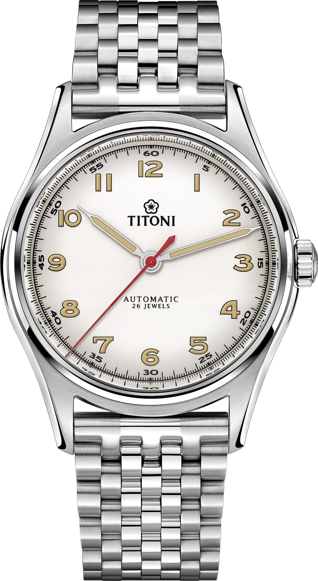 Titoni Heritage  Silver Dial 39 mm Automatic Watch For Men - 1