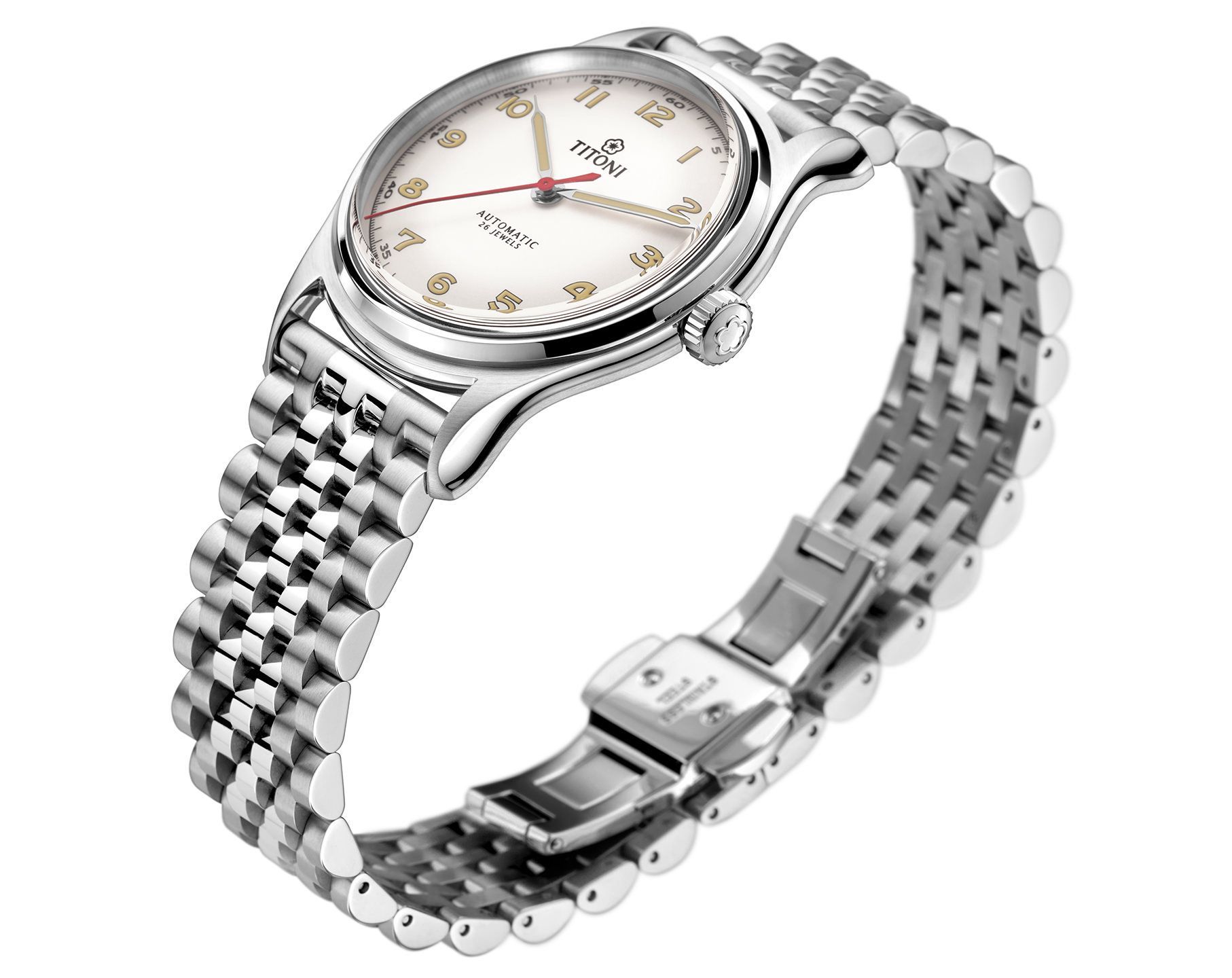 Titoni Heritage  Silver Dial 39 mm Automatic Watch For Men - 3