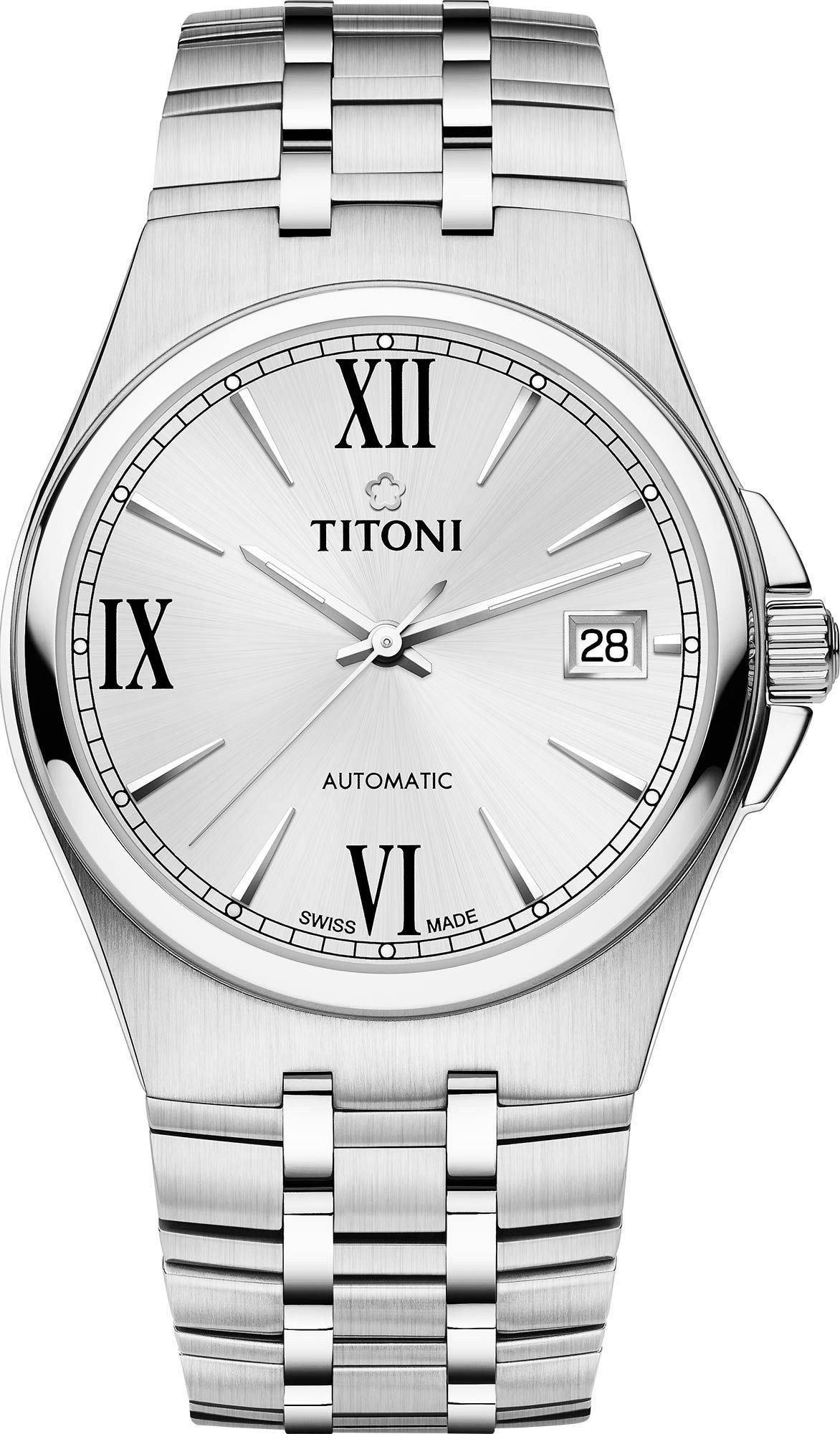 Titoni Impetus Classic  Silver Dial 38 mm Automatic Watch For Men - 1