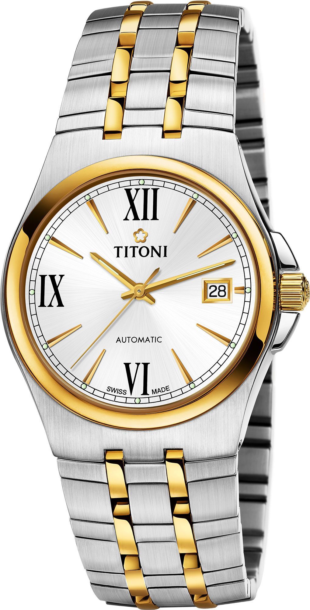 Titoni Impetus Classic  White Dial 38 mm Automatic Watch For Men - 1