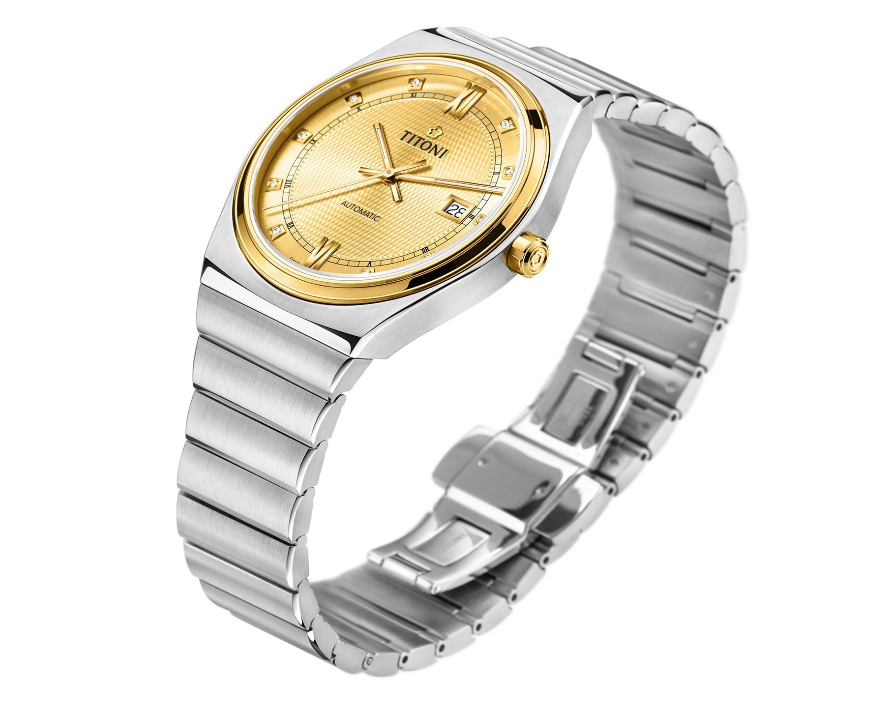 Titoni Impetus Classic  Champagne Dial 39.5 mm Automatic Watch For Men - 4