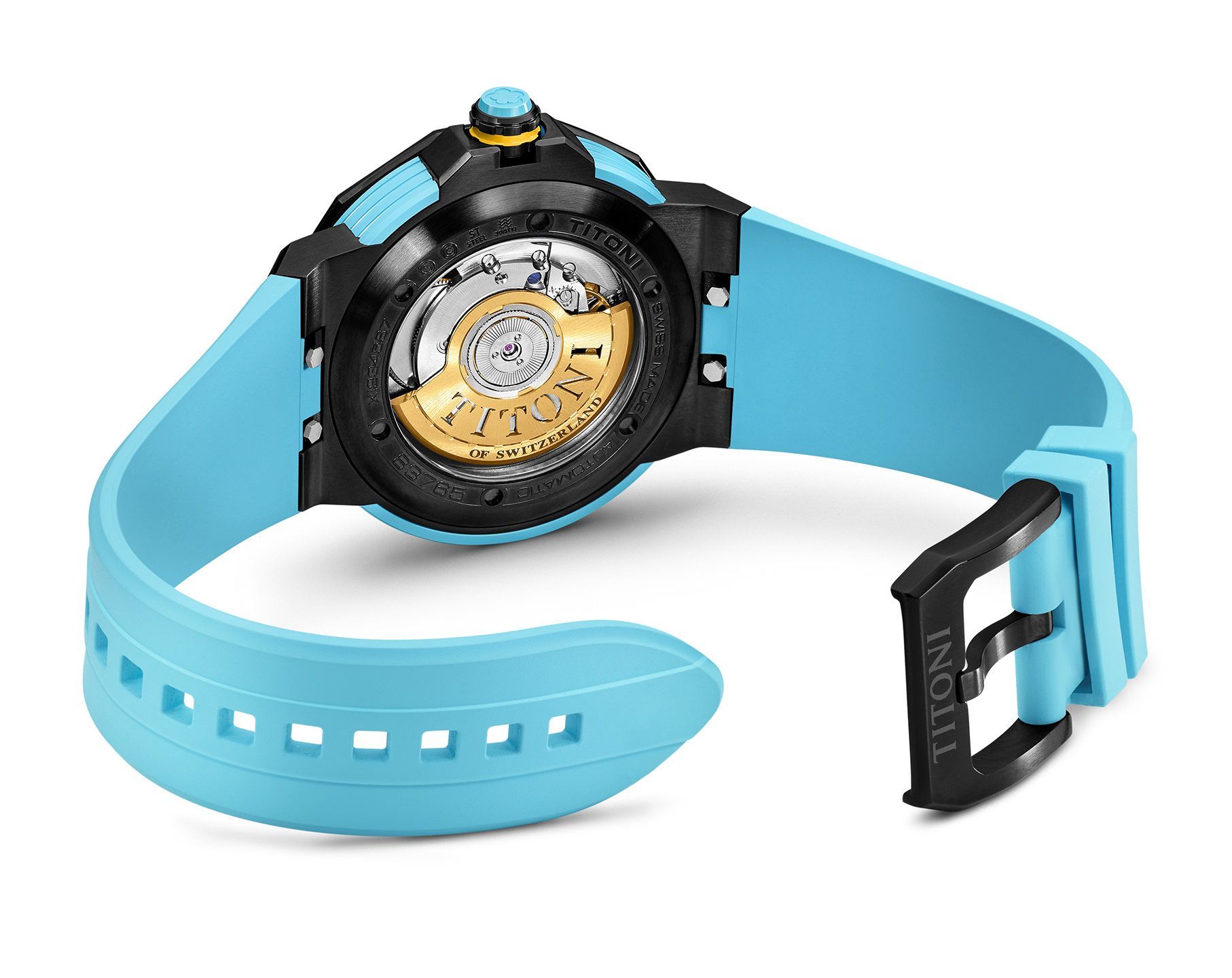 Titoni Impetus CeramTech  Blue Dial 43 mm Automatic Watch For Men - 3