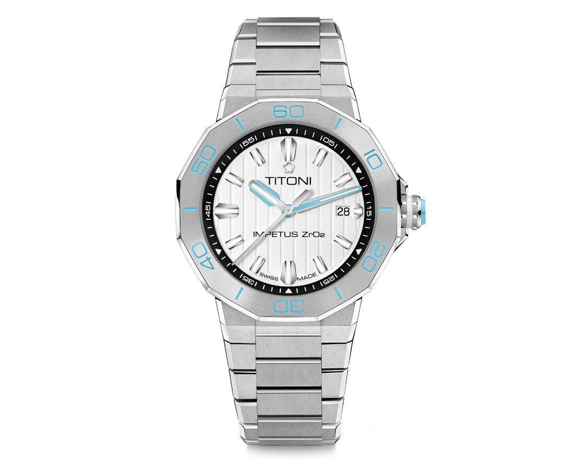 Titoni Impetus CeramTech  White Dial 43 mm Automatic Watch For Men - 2