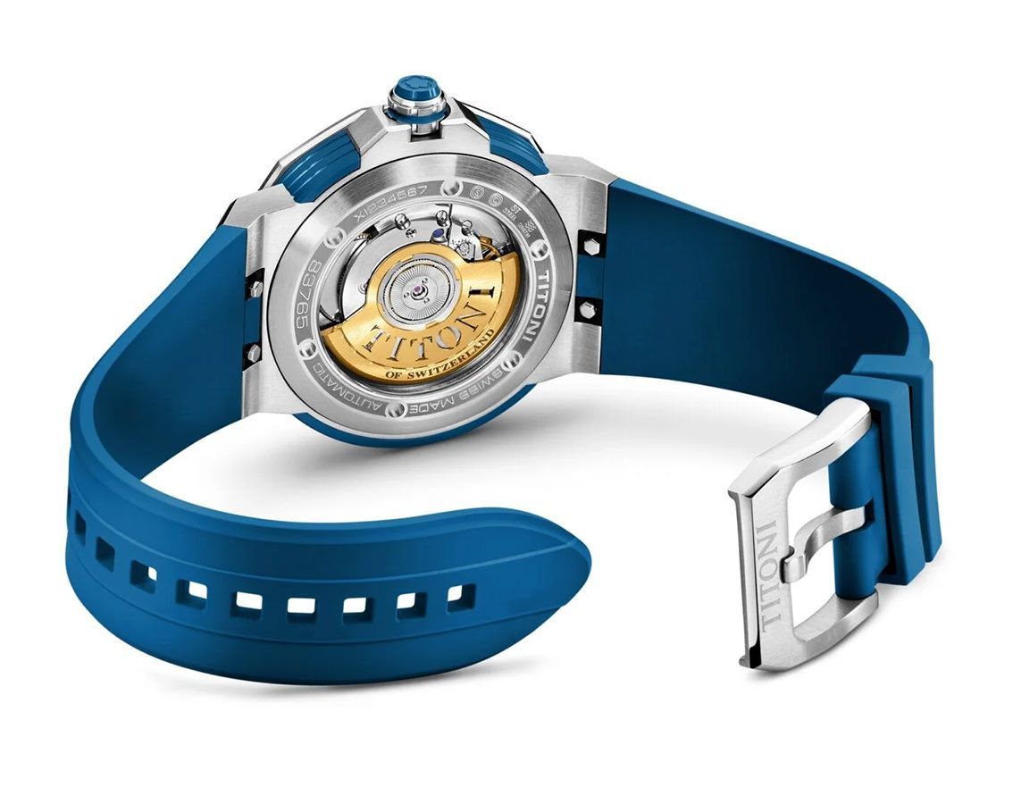 Titoni Impetus CeramTech  Blue Dial 43 mm Automatic Watch For Men - 2