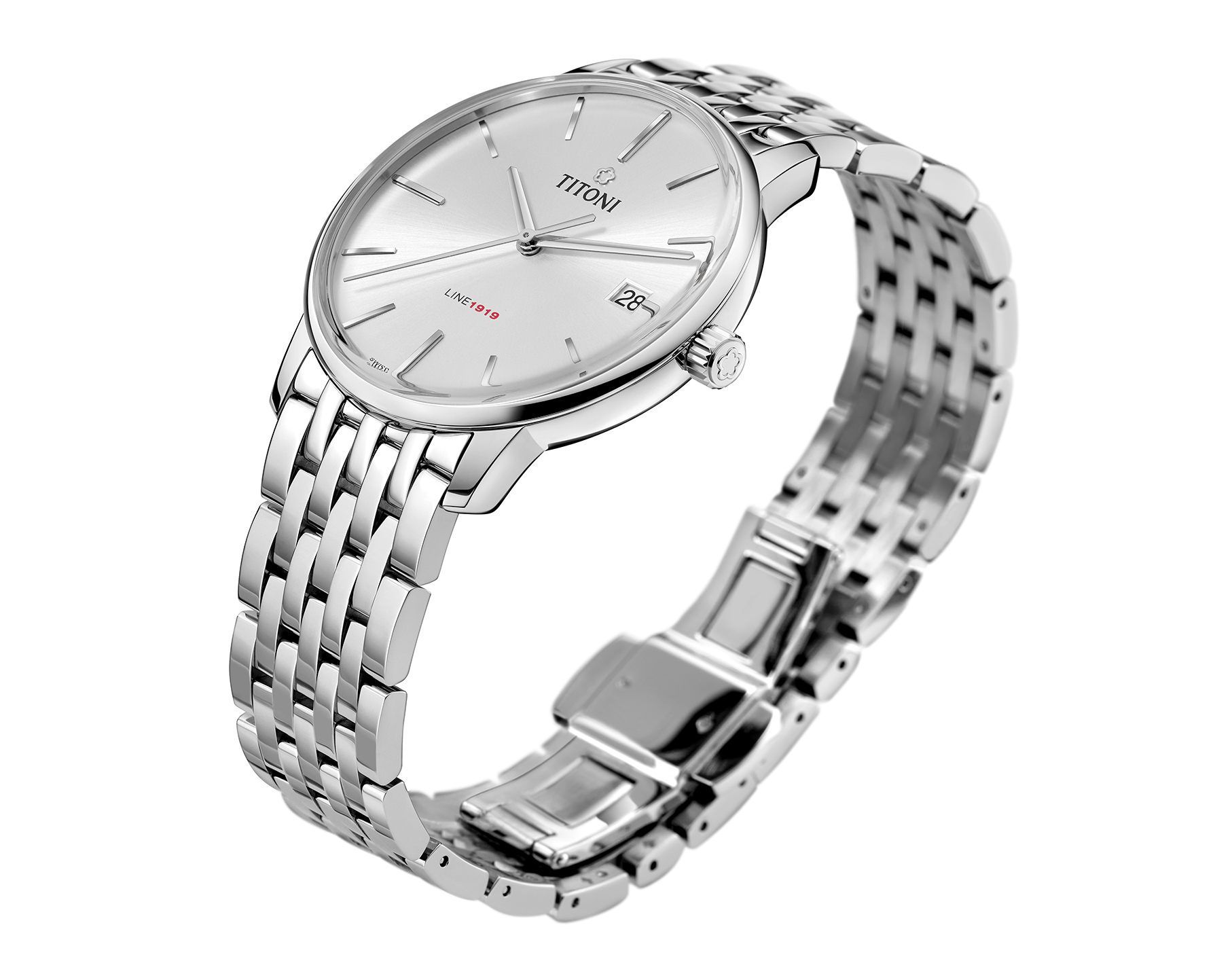 Titoni Line 1919  Silver Dial 40 mm Automatic Watch For Men - 3