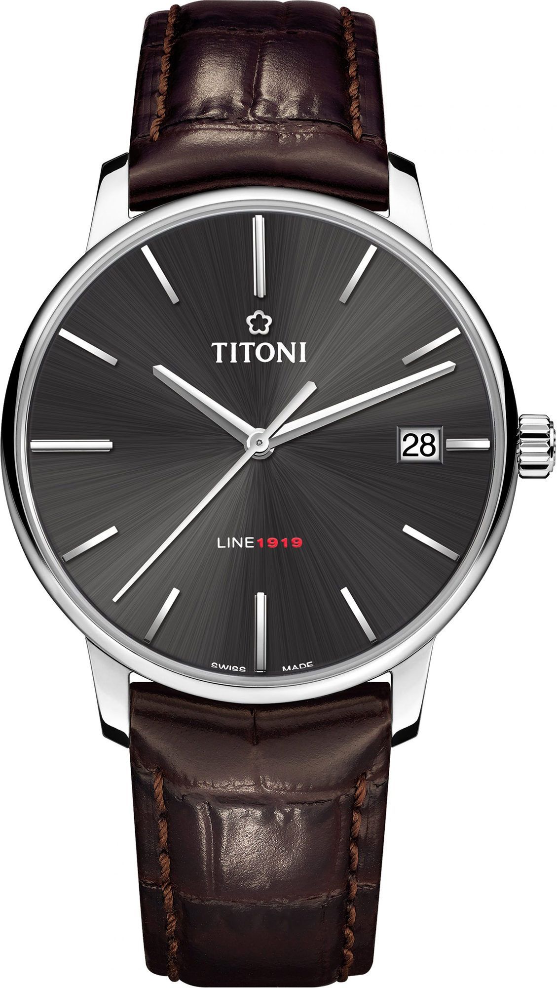 Titoni Line 1919  Anthracite Dial 40 mm Automatic Watch For Men - 1