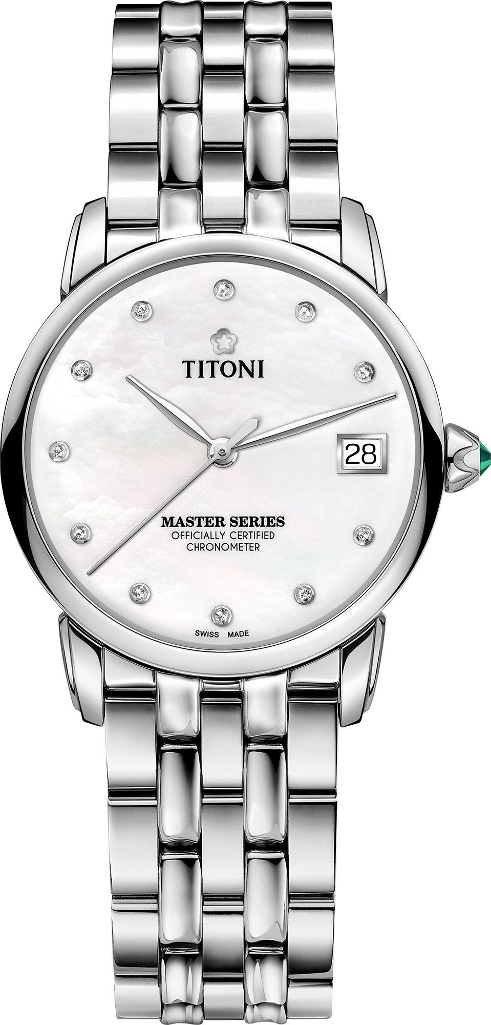 Titoni Master Series  MOP Dial 34 mm Automatic Watch For Women - 1