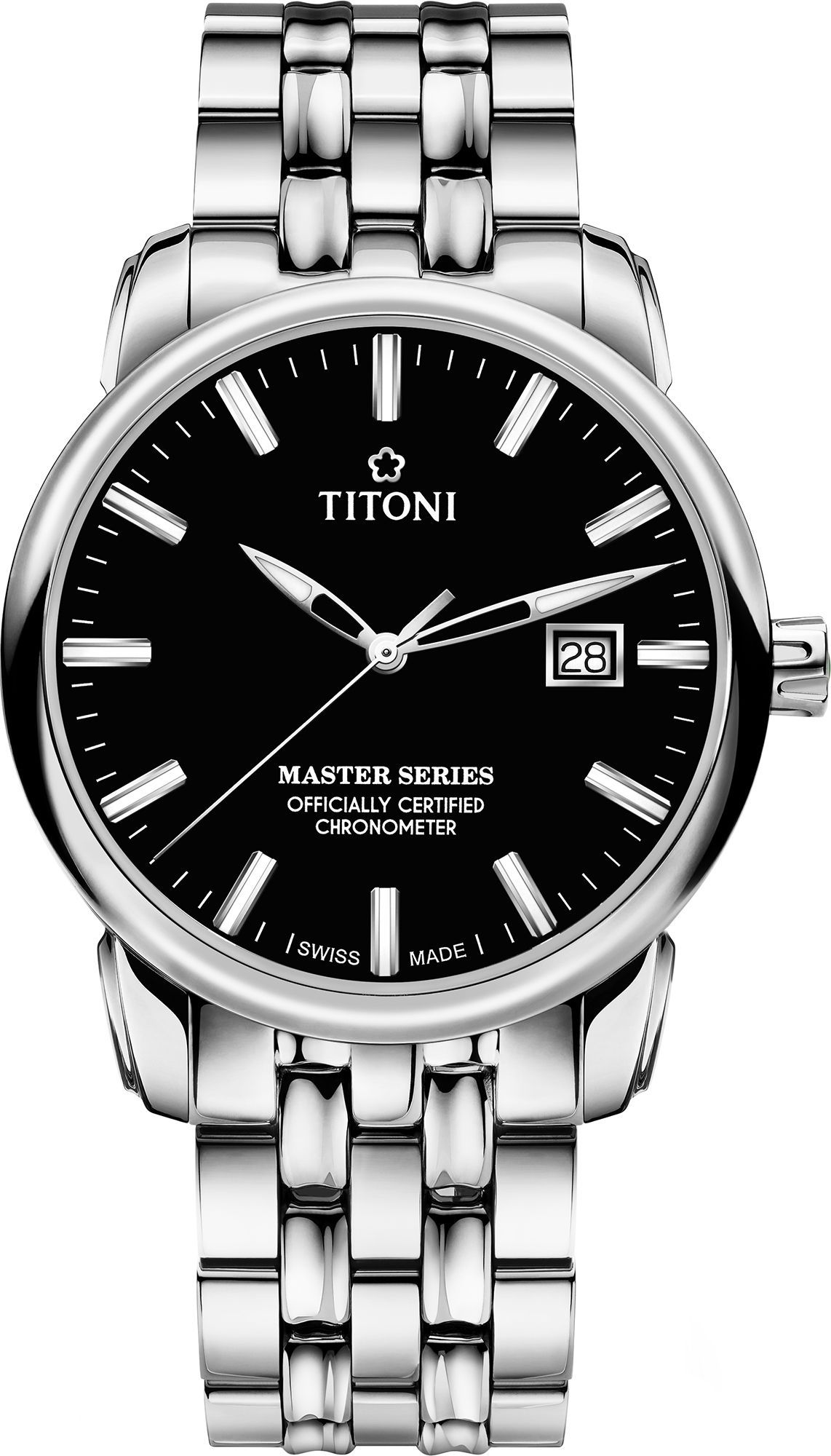 Titoni Master Series  Black Dial 41 mm Automatic Watch For Men - 1
