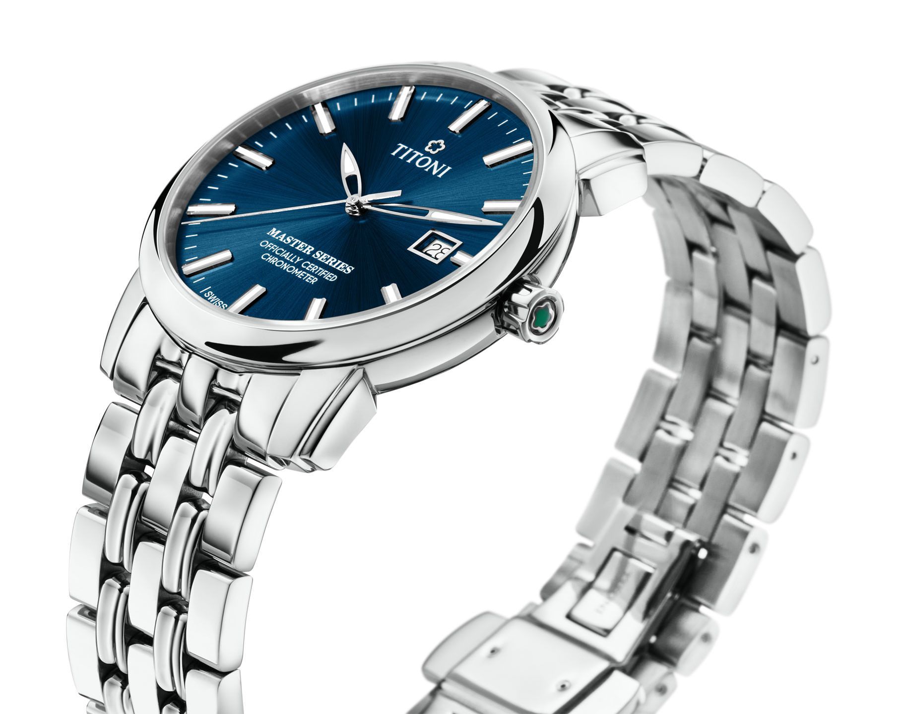 Titoni Master Series  Blue Dial 41 mm Automatic Watch For Men - 2