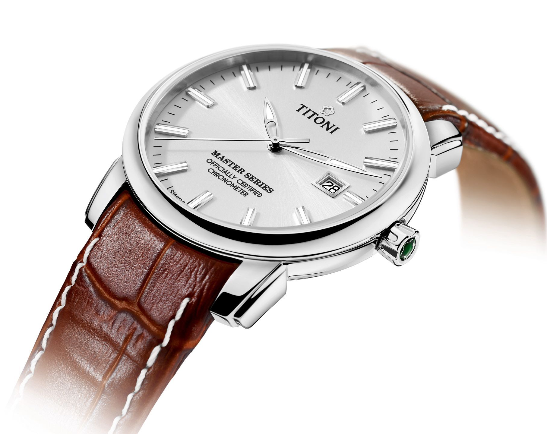 Titoni  41 mm Watch in Silver Dial For Men - 2