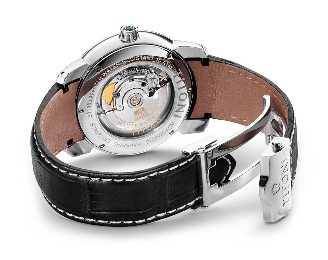 Titoni Master Series  Anthracite Dial 41 mm Automatic Watch For Men - 3