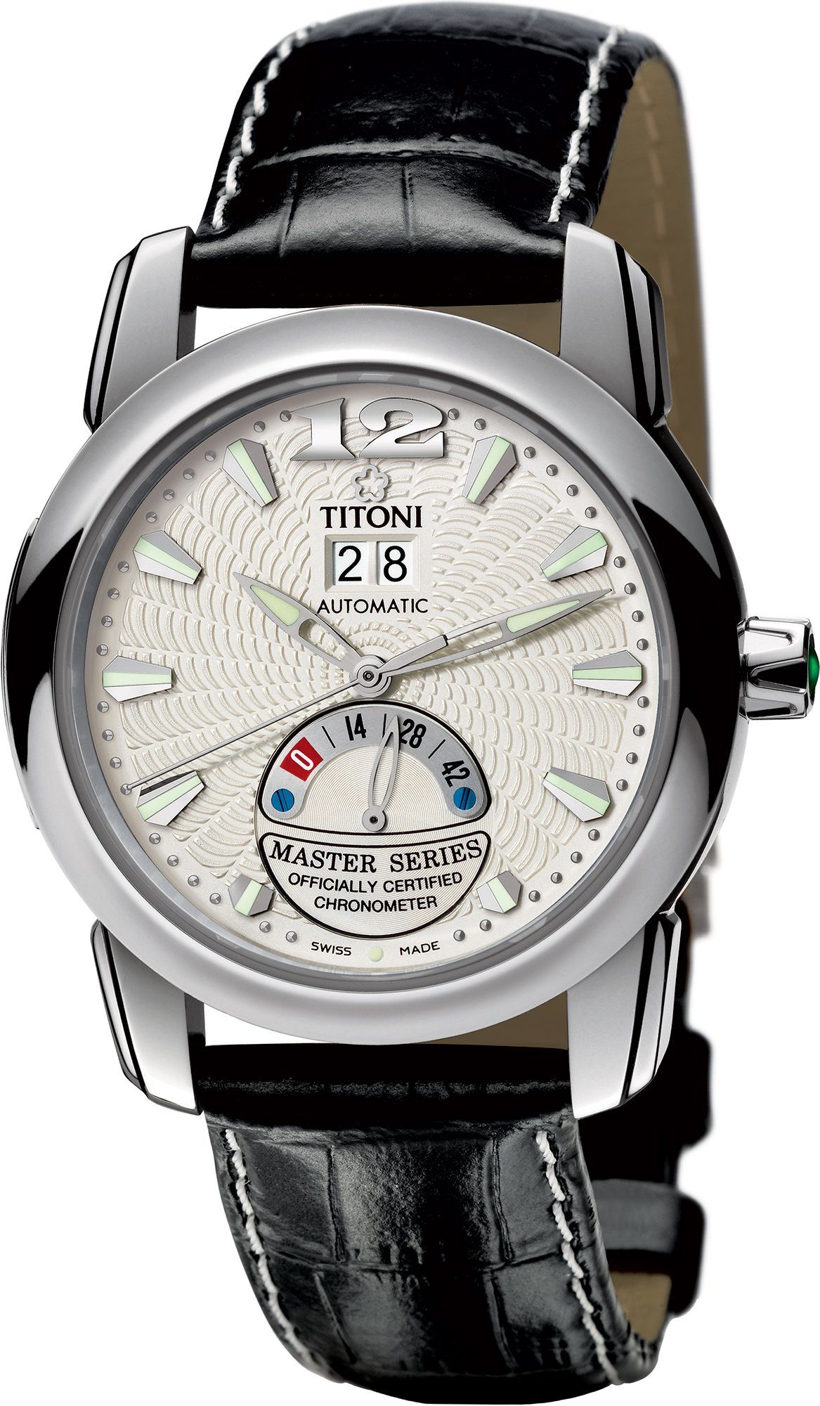 Titoni Master Series  Silver Dial 39.2 mm Automatic Watch For Men - 1