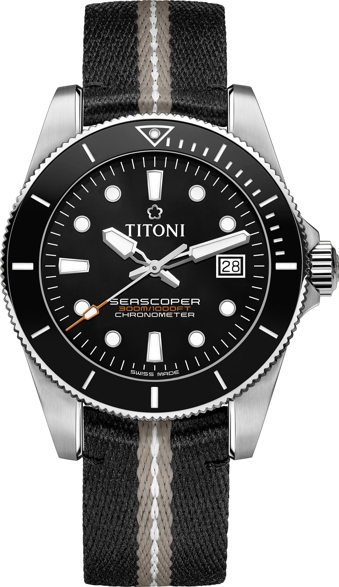 Titoni Seascoper Seascoper 300 Black Dial 42 mm Automatic Watch For Men - 1