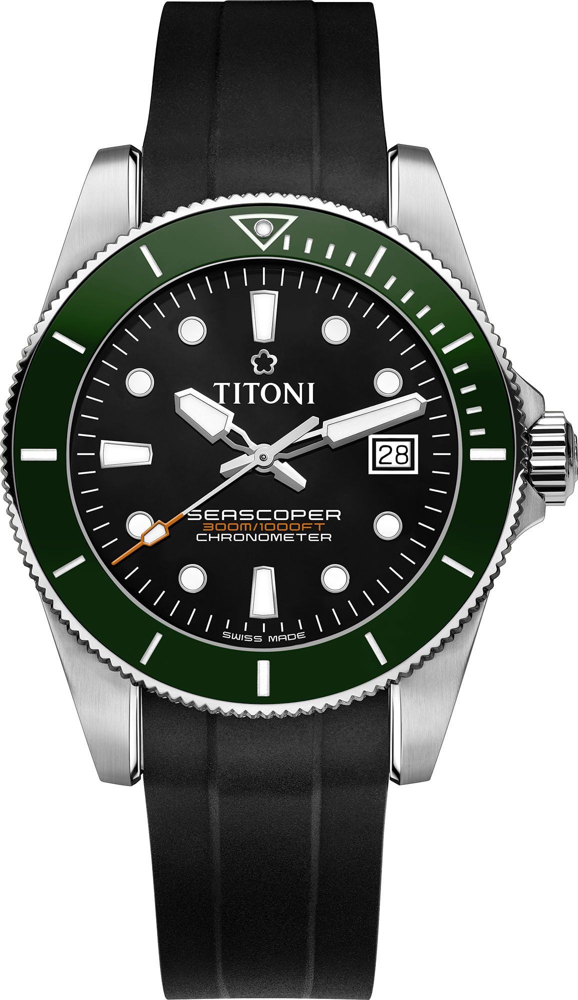 Titoni Seascoper Seascoper 300 Black Dial 42 mm Automatic Watch For Men - 1
