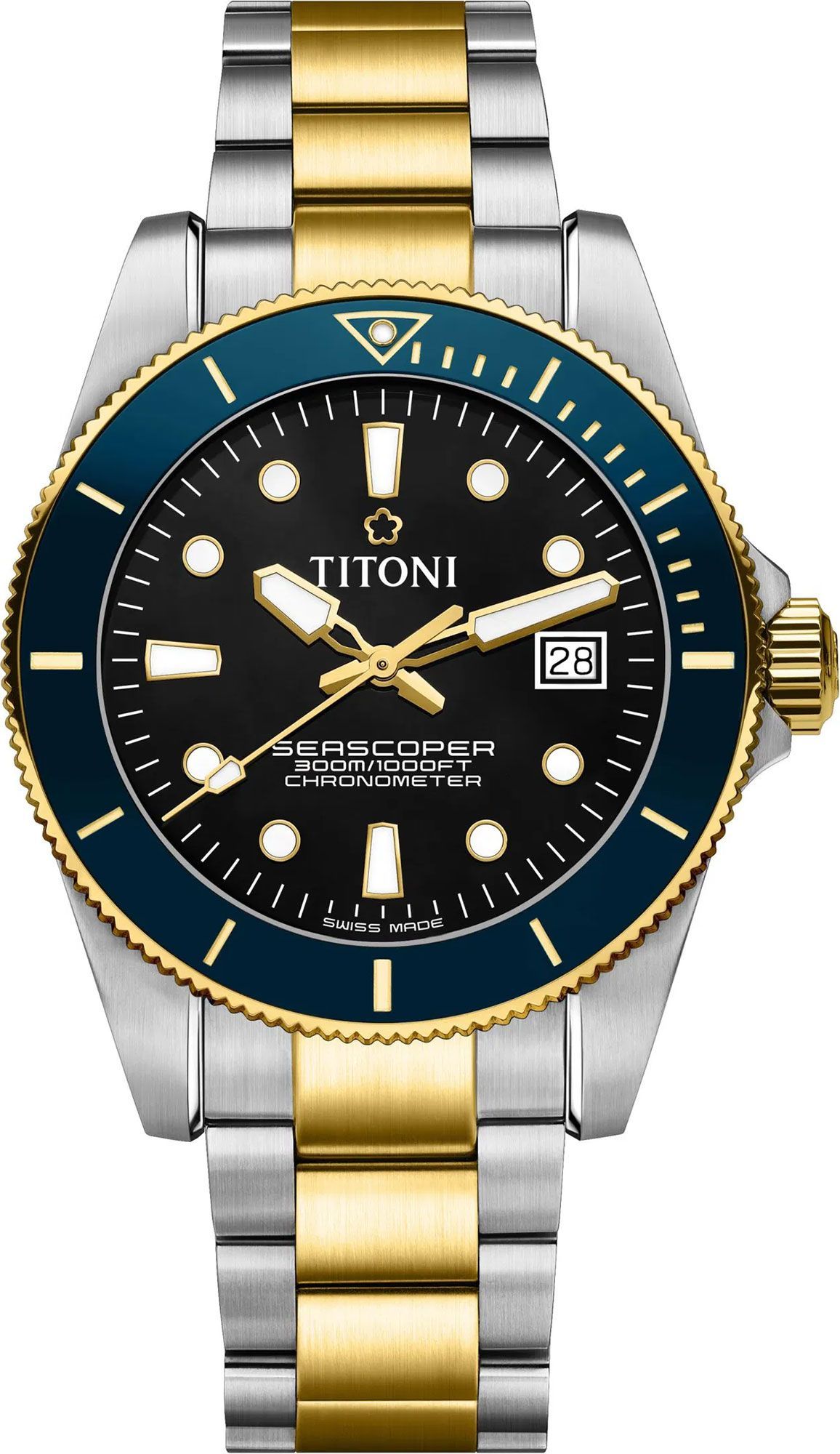 Titoni Seascoper Seascoper 300 Black Dial 42 mm Automatic Watch For Men - 1