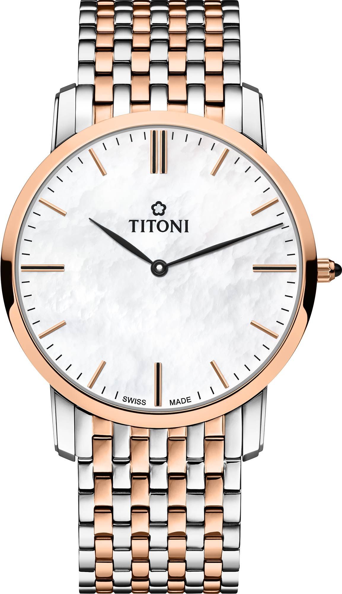 Titoni  38 mm Watch in MOP Dial For Men - 1